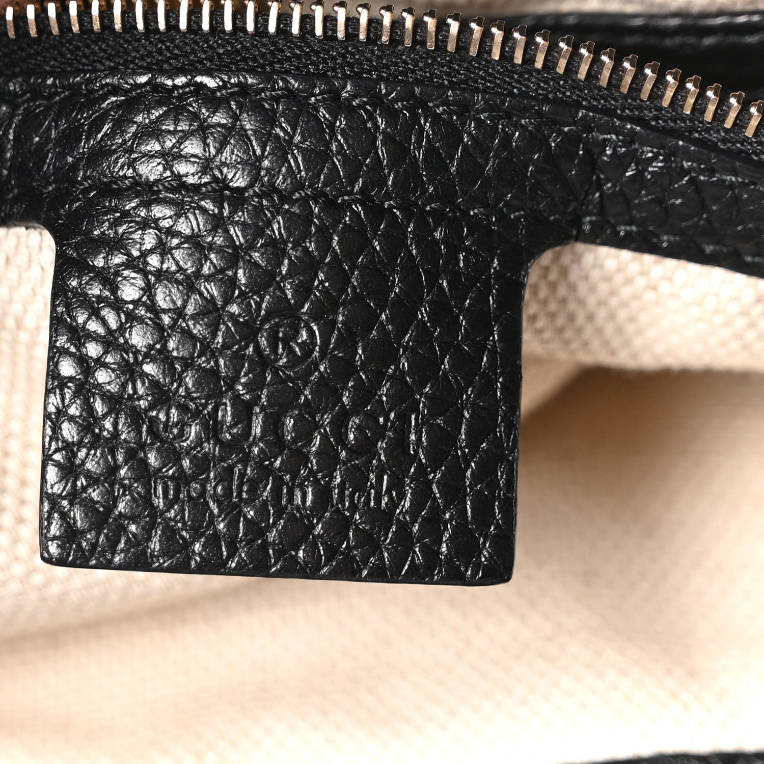 Gucci Pebbled Calfskin Medium Soho Chain Shoulder Bag Black 6 of 10