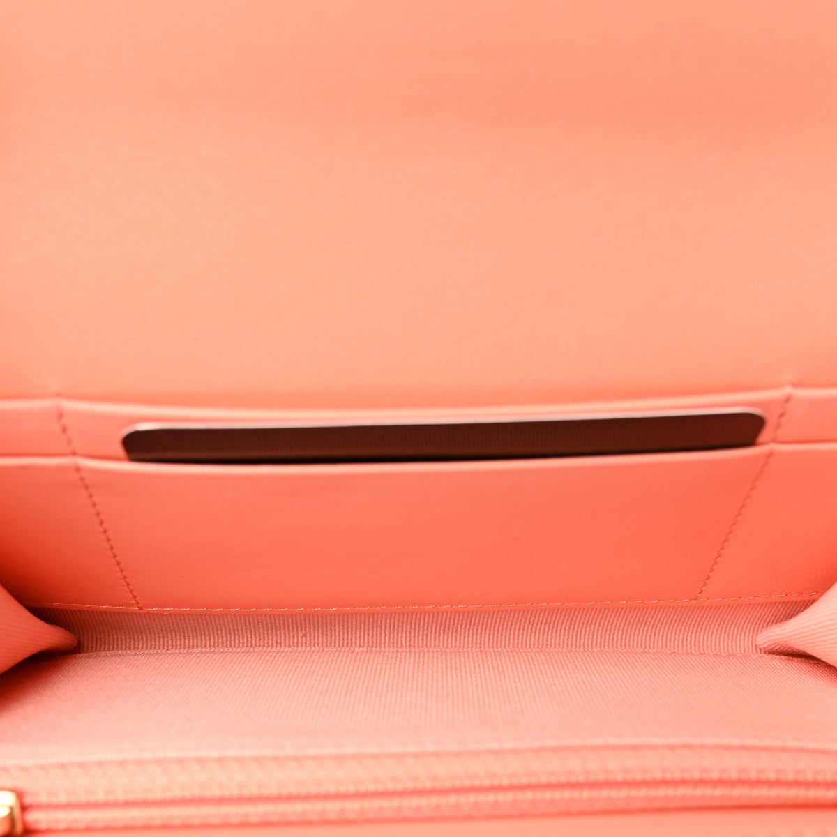 Chanel Lambskin Quilted Chanel 19 Flap Wallet Orange 5 of 10