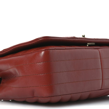 Chanel Calfskin Chevron Quilted Small Statement Flap Red 9 of 13