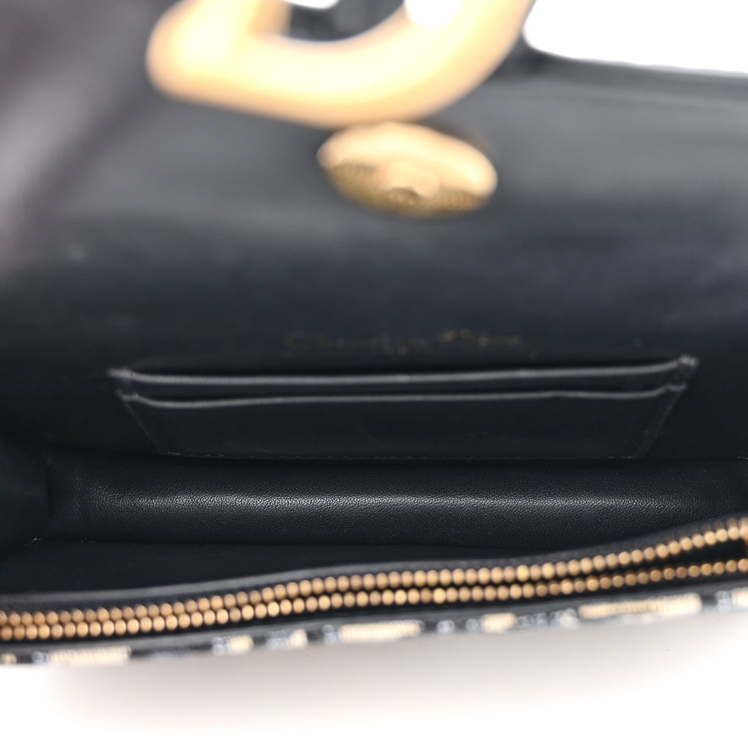 Christian Dior Oblique Saddle Belt Bag Blue 5 of 11