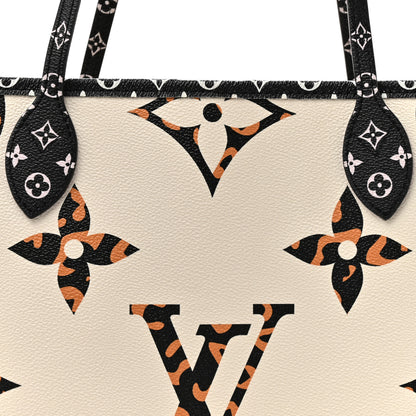 Louis Vuitton Monogram Giant Jungle Neverfull MM Ivory 8 of 12