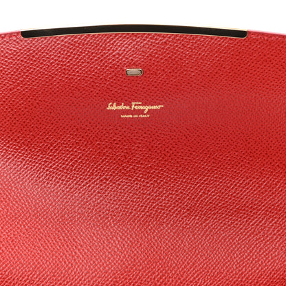 Salvatore Ferragamo Hammered Calfskin Mini Gancini Icona Bag Lipstick 6 of 8