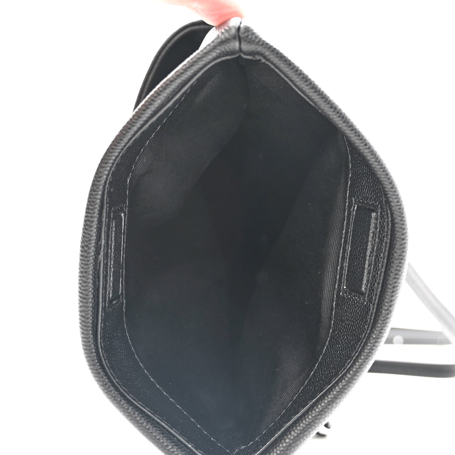 Saint Laurent Grain De Poudre Monogram Toy West Hollywood Fold-Over Bag Black 6 of 11