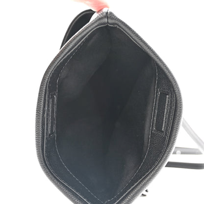Saint Laurent Grain De Poudre Monogram Toy West Hollywood Fold-Over Bag Black 6 of 11