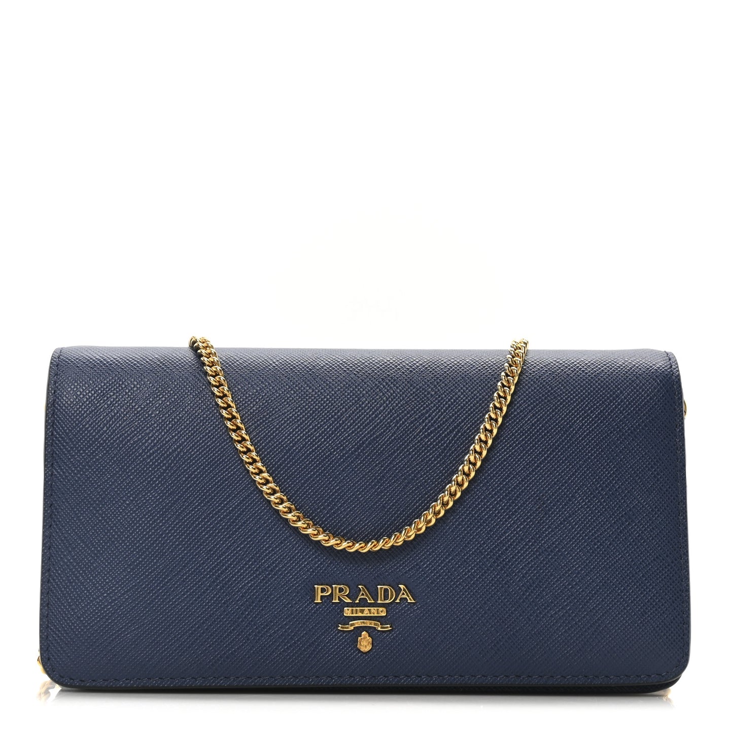 Saffiano Metal Oro Mini Bag Bluette