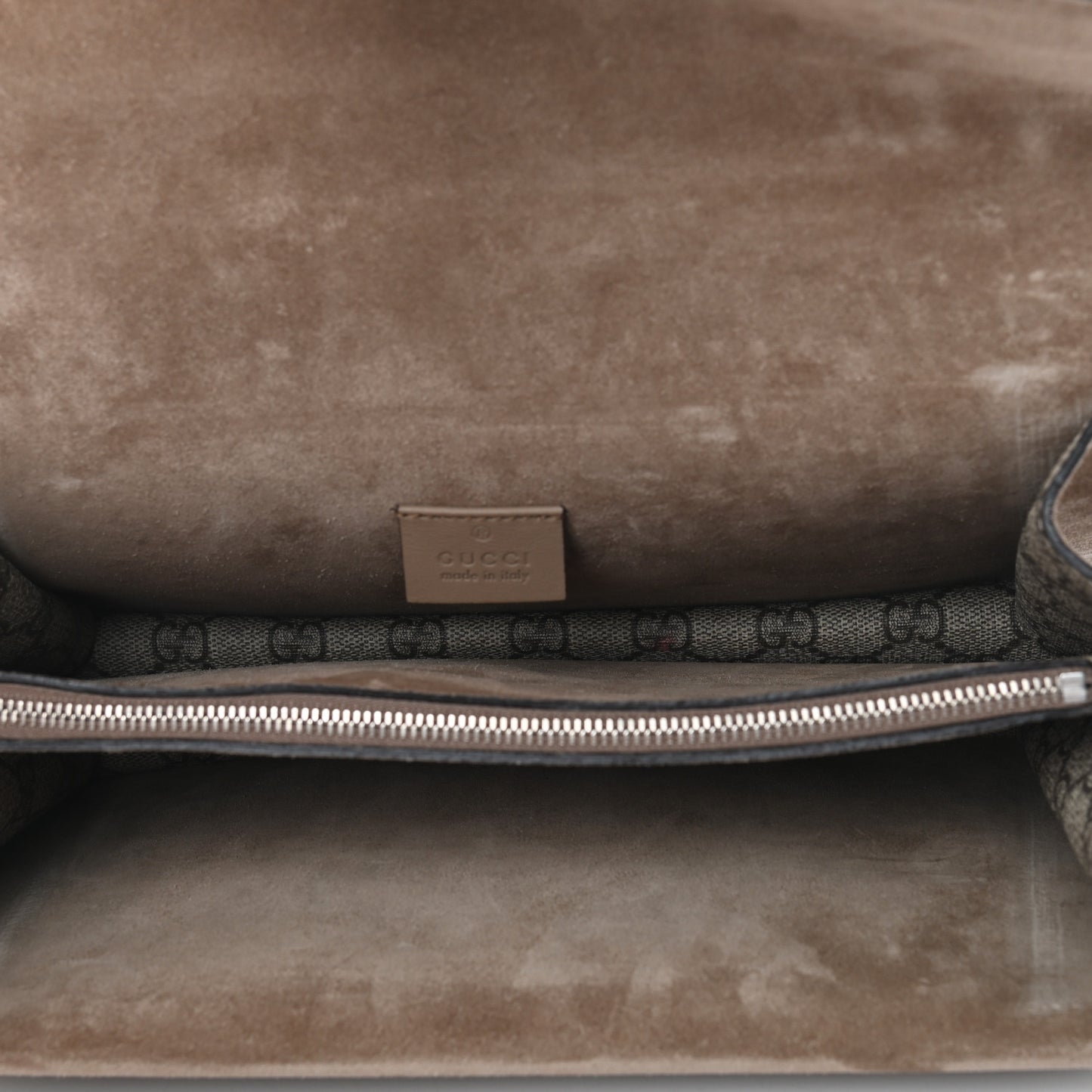 GG Supreme Monogram Small Dionysus Shoulder Bag Taupe