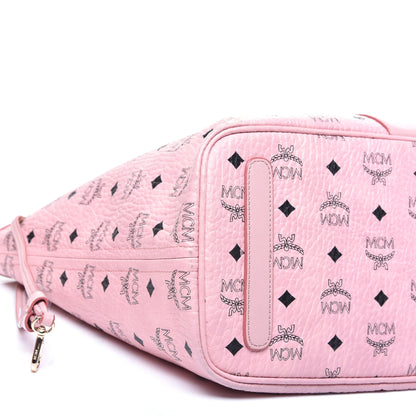 MCM Visetos Medium Liz Reversible Shopper Tote Soft Pink 7 of 16