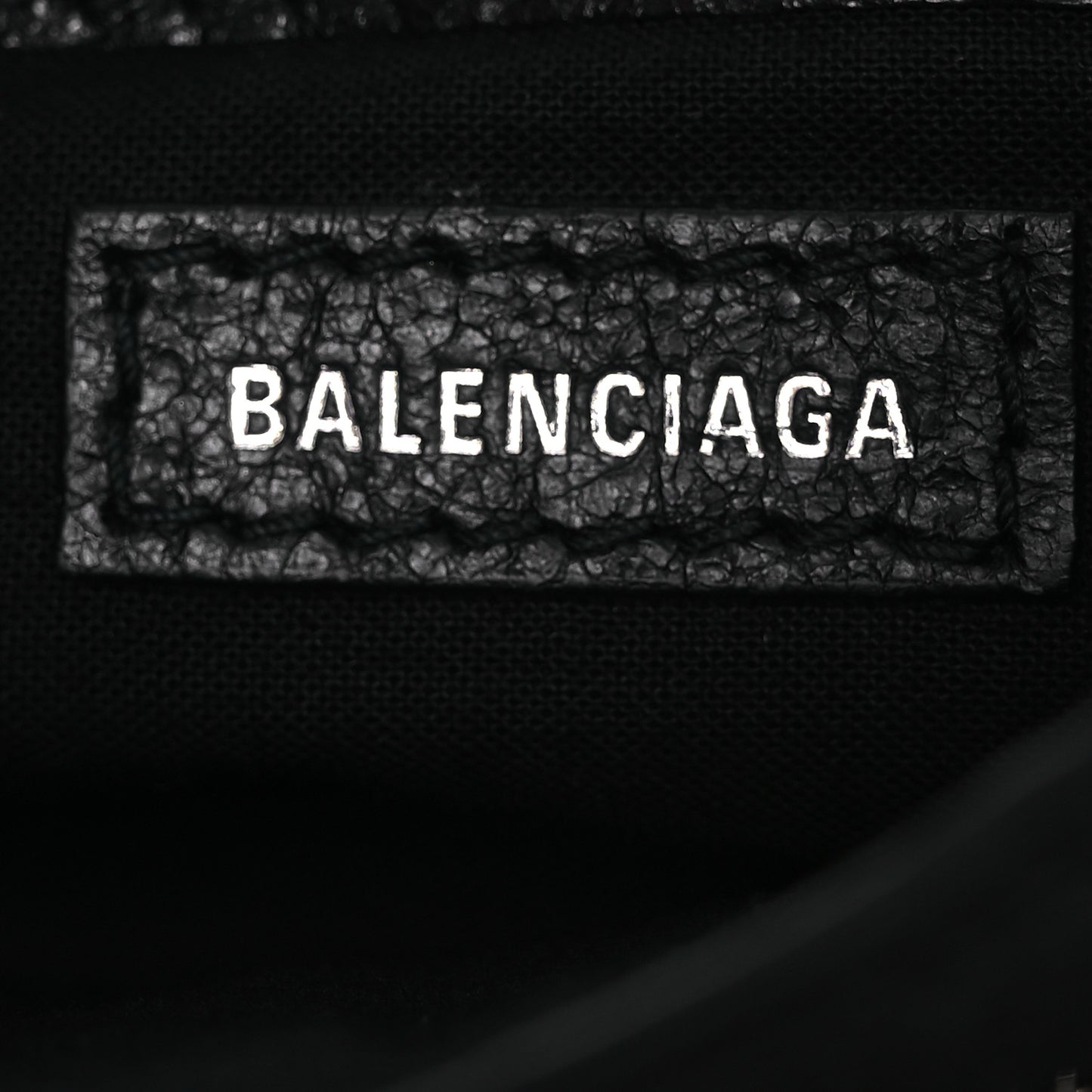 Agneau Classic Silver Hardware Nano City Logo Strap Black Fluo Yellow