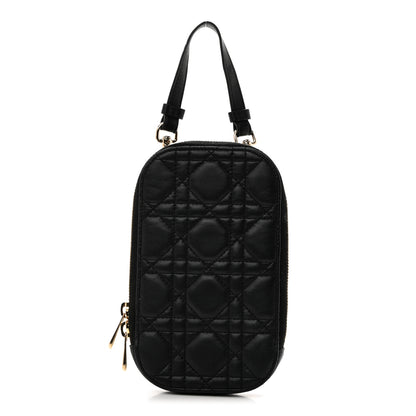 Christian Dior Lambskin Cannage Lady Dior Phone Holder Black 1 of 8