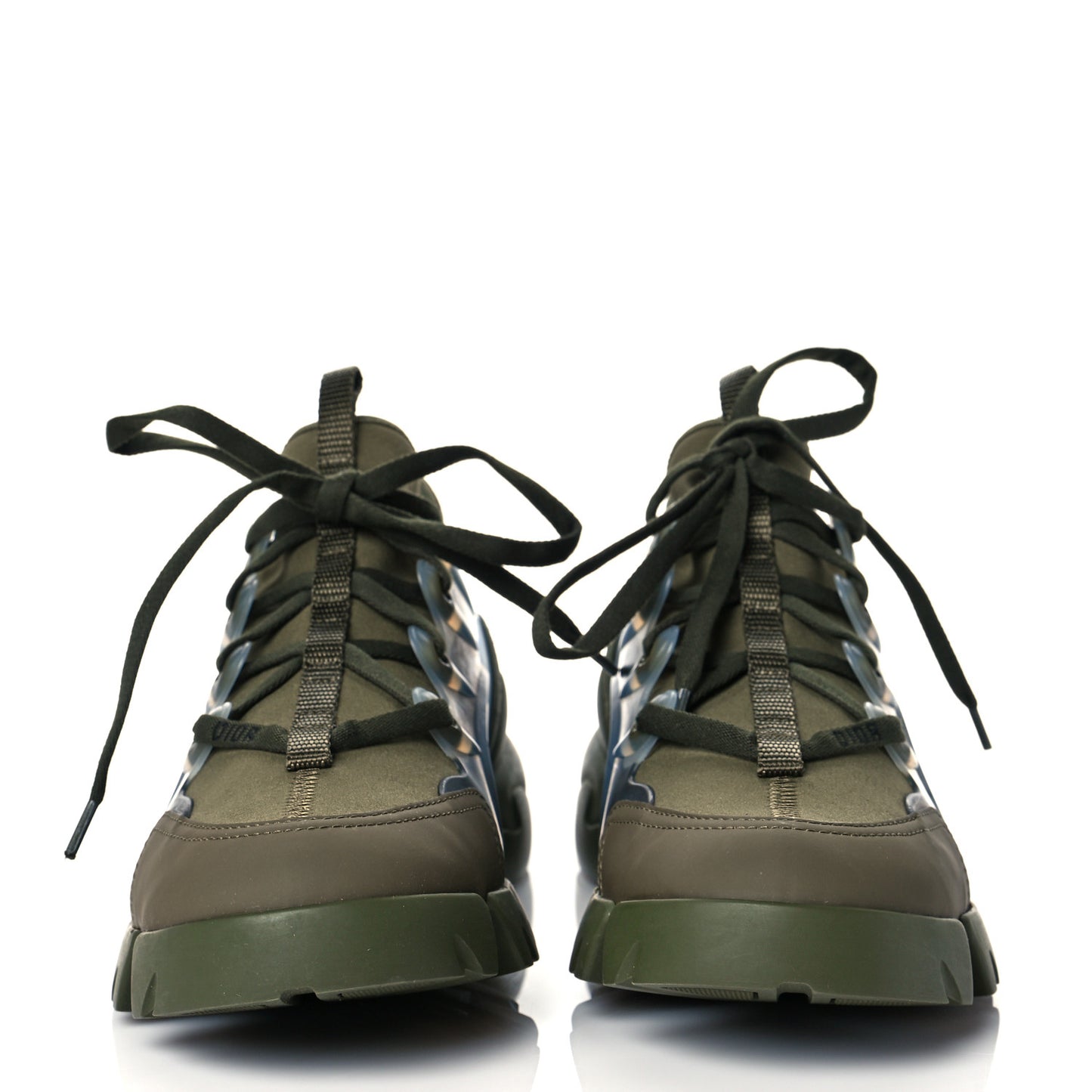 Neoprene Rubber Womens D-Connect Sneakers 38 Kaki