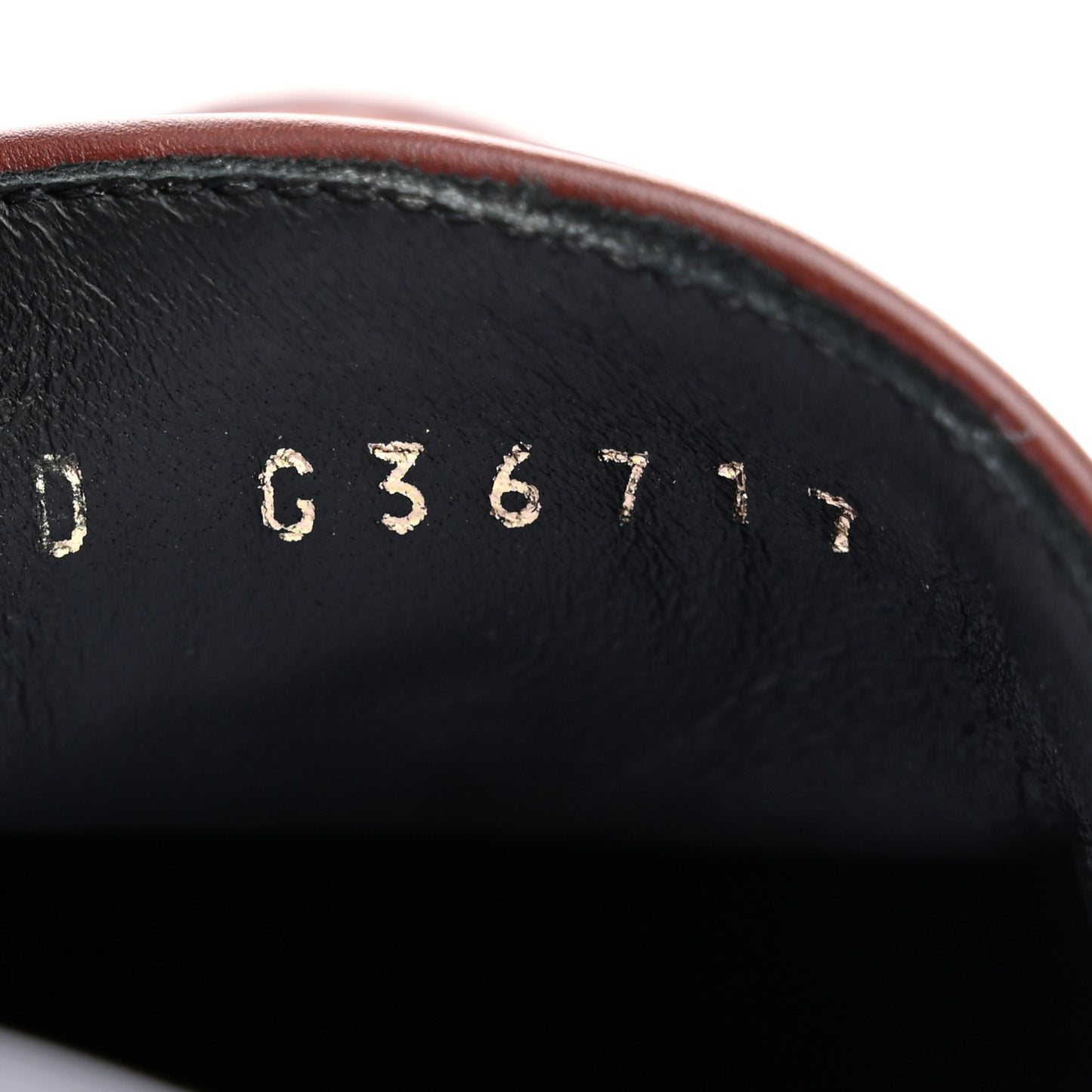 Calfskin CC Mocassin Loafers 36 Brown Black