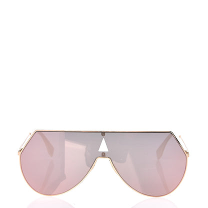 Fendi Metal Mirrored Eyeline Sunglasses FF 0193/S Matte Gold 2 of 7
