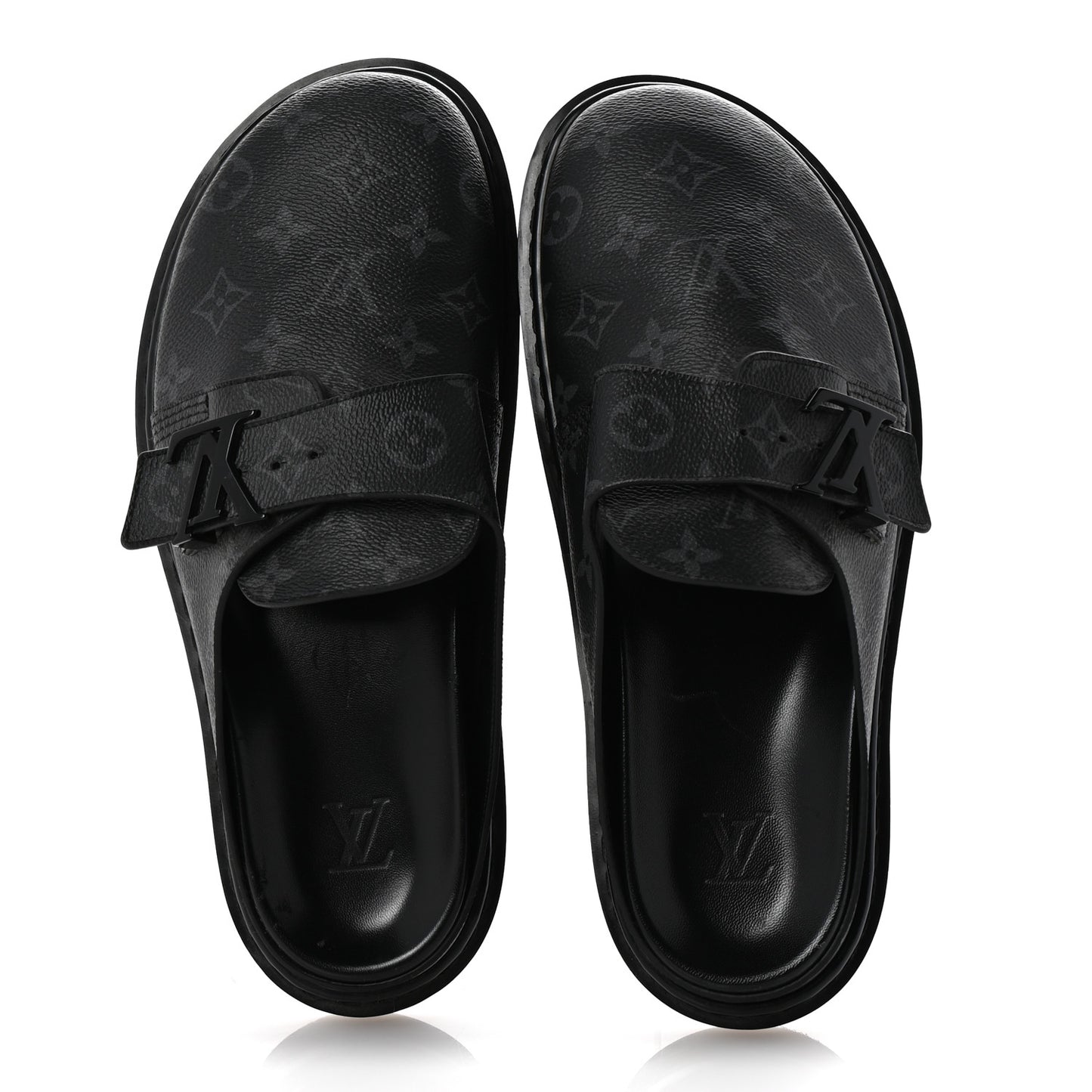 Monogram Eclipse LV Easy Mens Mule 8 Black