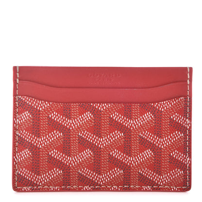 Goyard Goyardine Saint Sulpice Card Holder Red 1 of 14