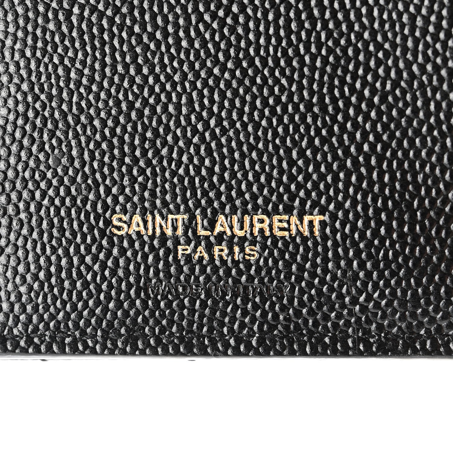 Saint Laurent Grain De Poudre Matelasse Chevron Monogram Zipped Two-Part Wallet Black 6 of 10