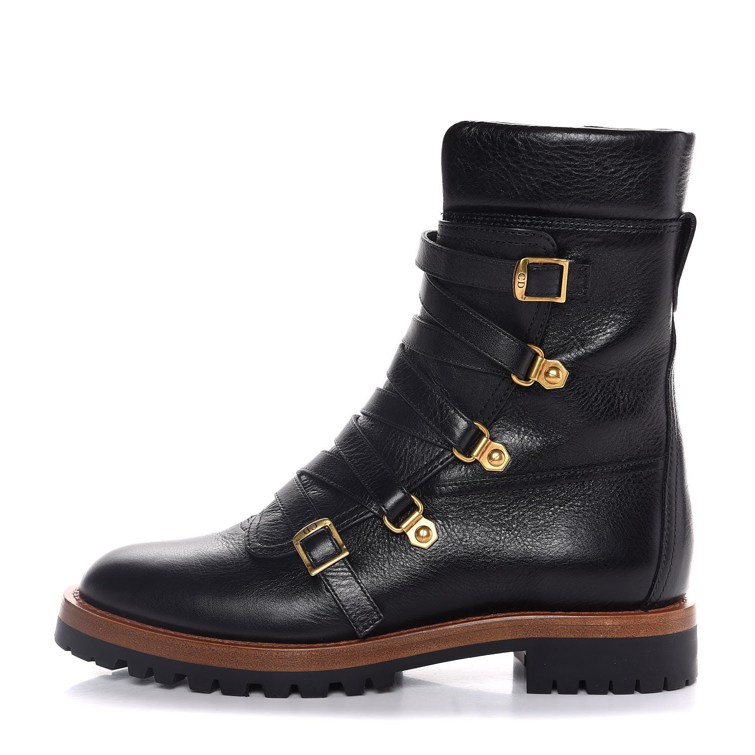 Christian Dior Shiny Calfskin Wildior Low Boot 36 Black 1 of 7