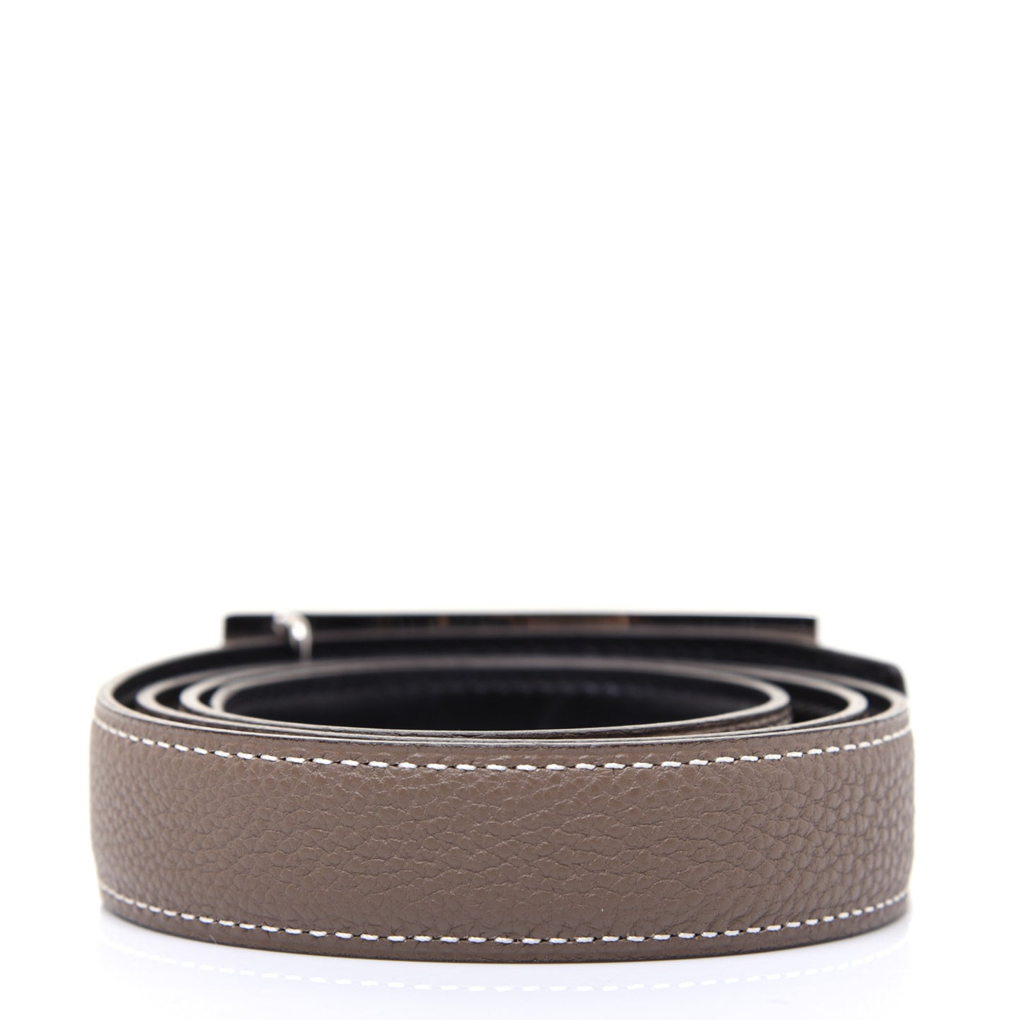 Togo Box 24mm Sydney Belt 80 Etoupe Black