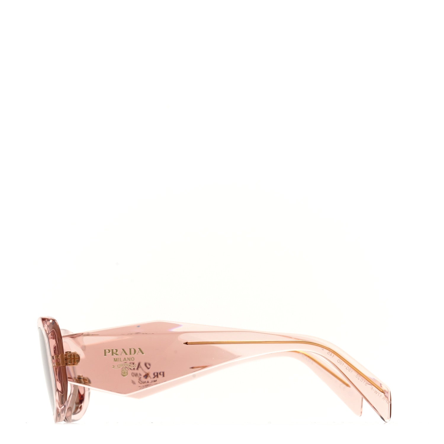 Prada Acetate Symbole Sunglasses SPR 17W Transparent Pink 3 of 8