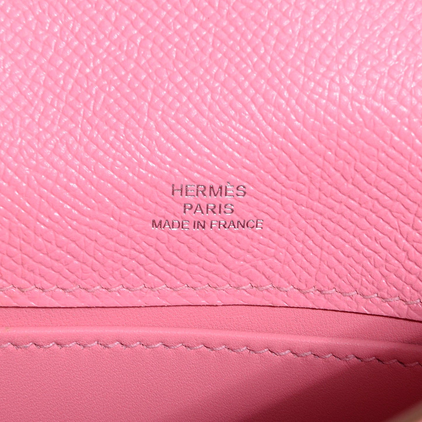 Epsom Kelly Pochette Clutch Rose Confetti