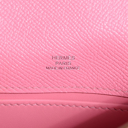 Hermes Epsom Kelly Pochette Clutch Rose Confetti 7 of 14