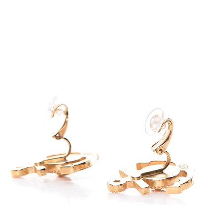 Chanel Metal Anchor CC Clip On Earrings Gold 3 of 5