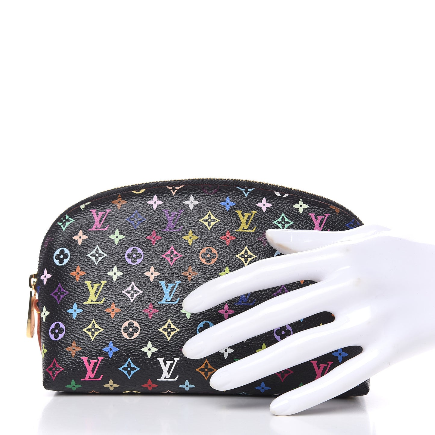 Monogram Multicolor Cosmetic Pouch Black Grenade