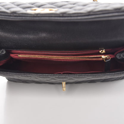 Chanel Caviar Quilted Medium Coco Handle Flap Black 5 of 7