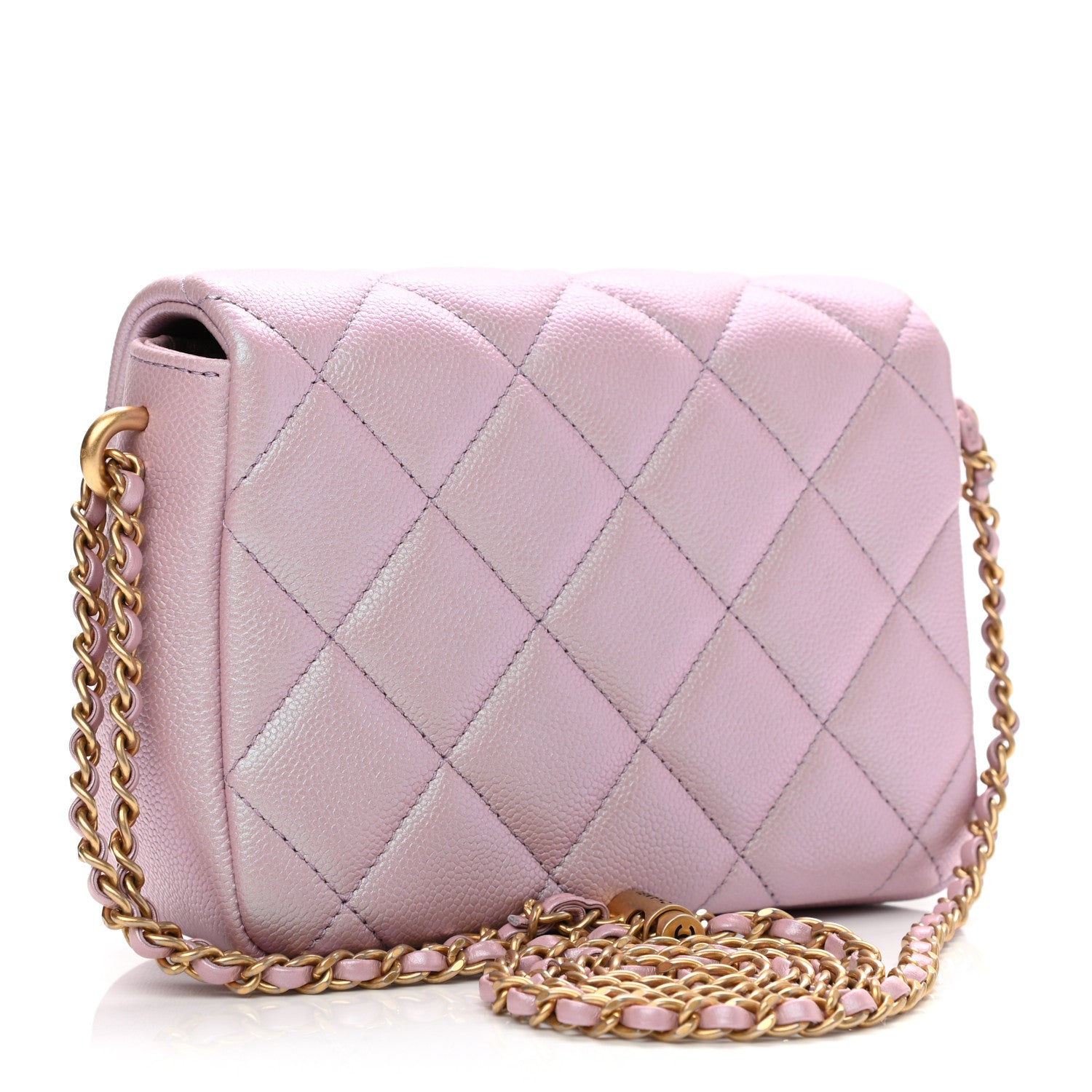 Chanel Iridescent Caviar Quilted Mini My Perfect Flap Pink 3 of 11