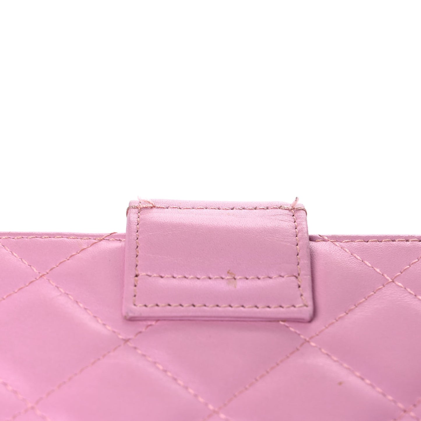Calfskin Quilted Small Cambon Agenda Planner Pink
