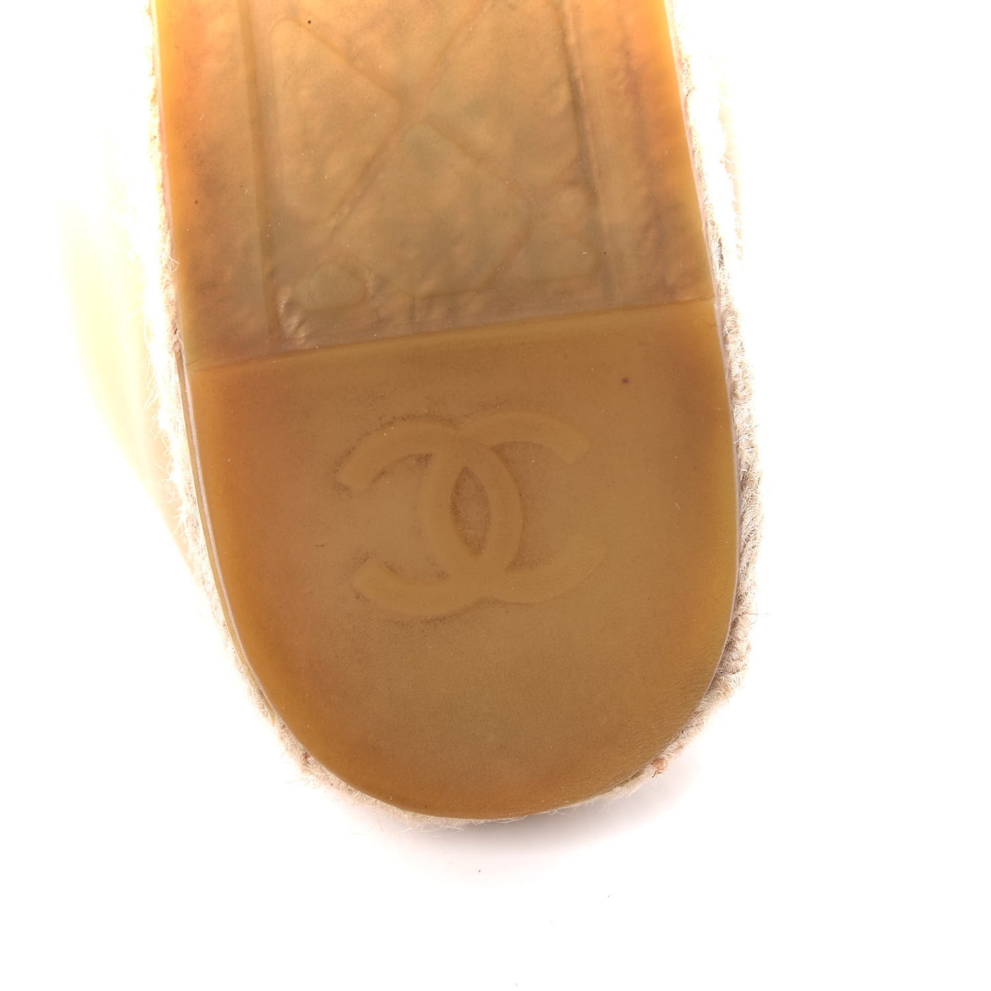 Lambskin CC Espadrilles 42 Beige Black