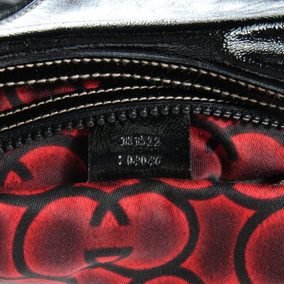 Gucci Patent Leather Medium Snow Glam Hobo Black 7 of 7