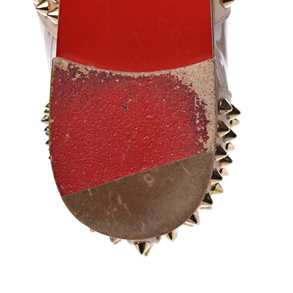 Christian Louboutin Nappa Freddy Spikes Donna Flat Sneakers 39.5 Poudre 14 of 17
