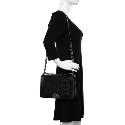 Chanel Lambskin Quilted New Medium Boy Flap Black 2 of 10