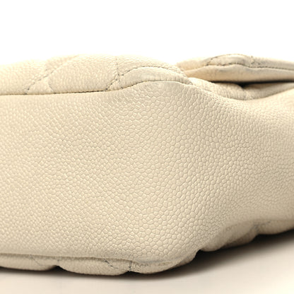 Chanel Caviar Quilted Jumbo Easy Flap Dark White 10 of 12