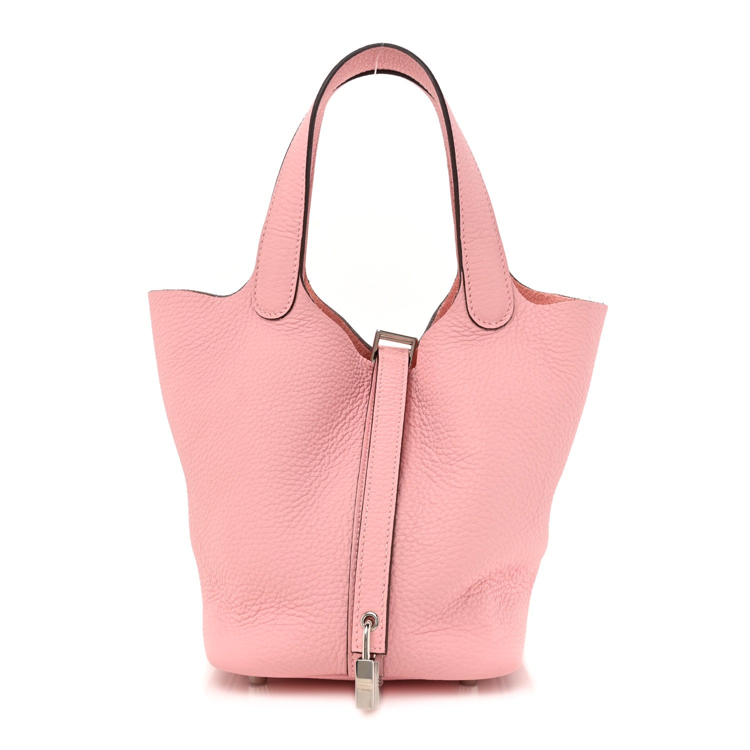 Hermes Taurillon Clemence Picotin Lock 18 PM Rose Sakura 1 of 10
