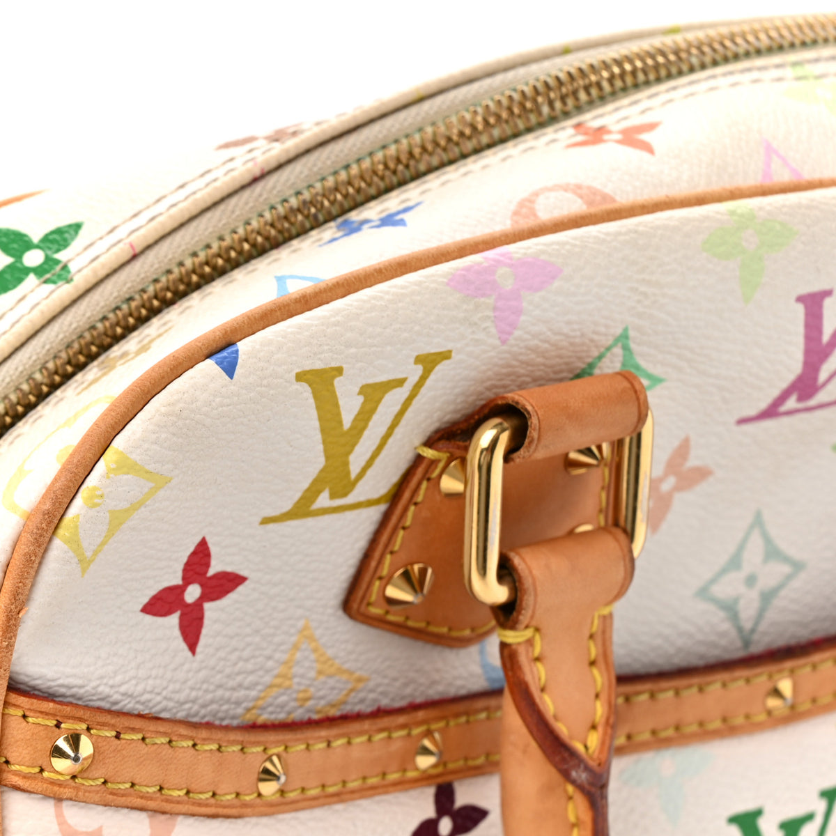 Monogram Multicolor Trouville White