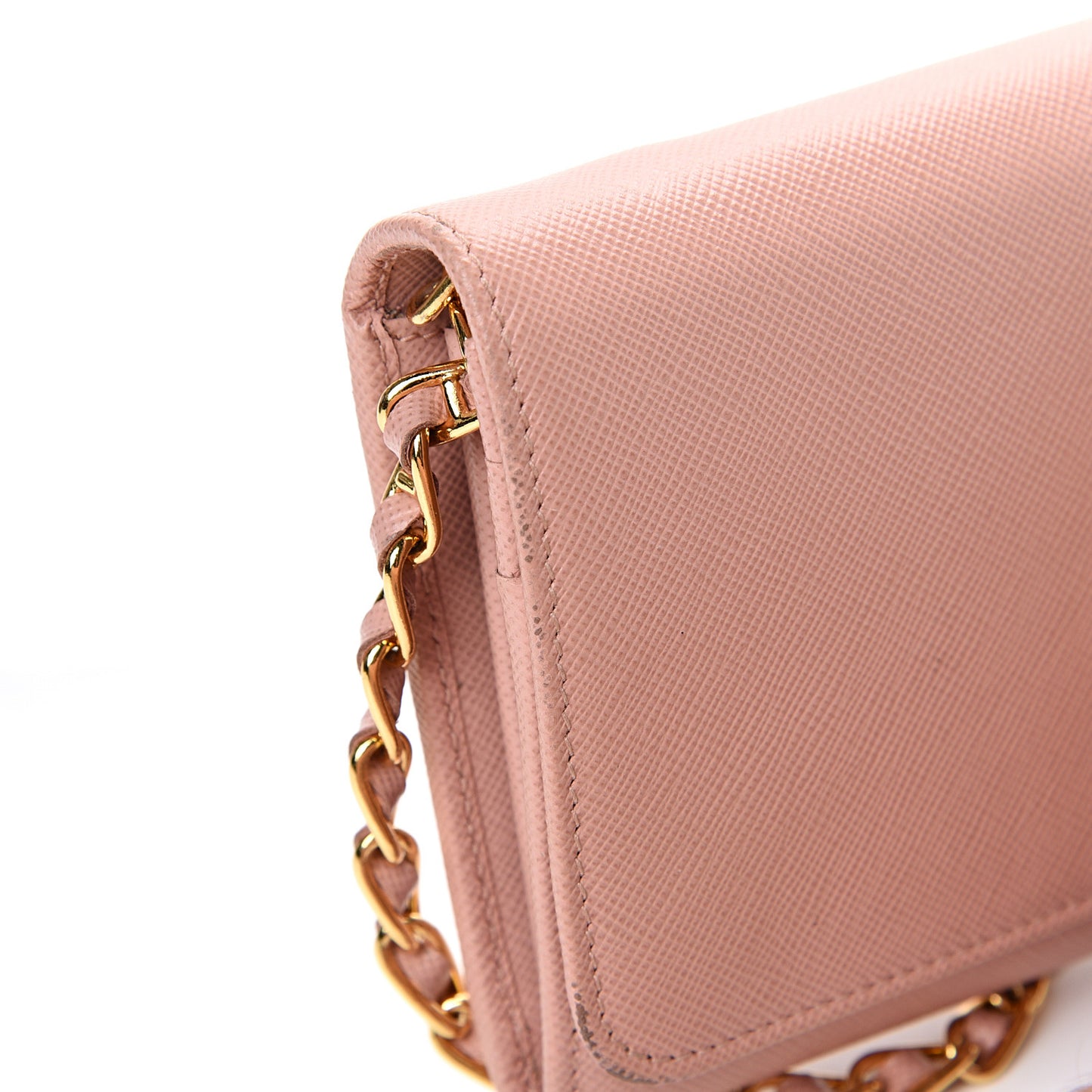 Saffiano Metal Large Chain Wallet Orchidea