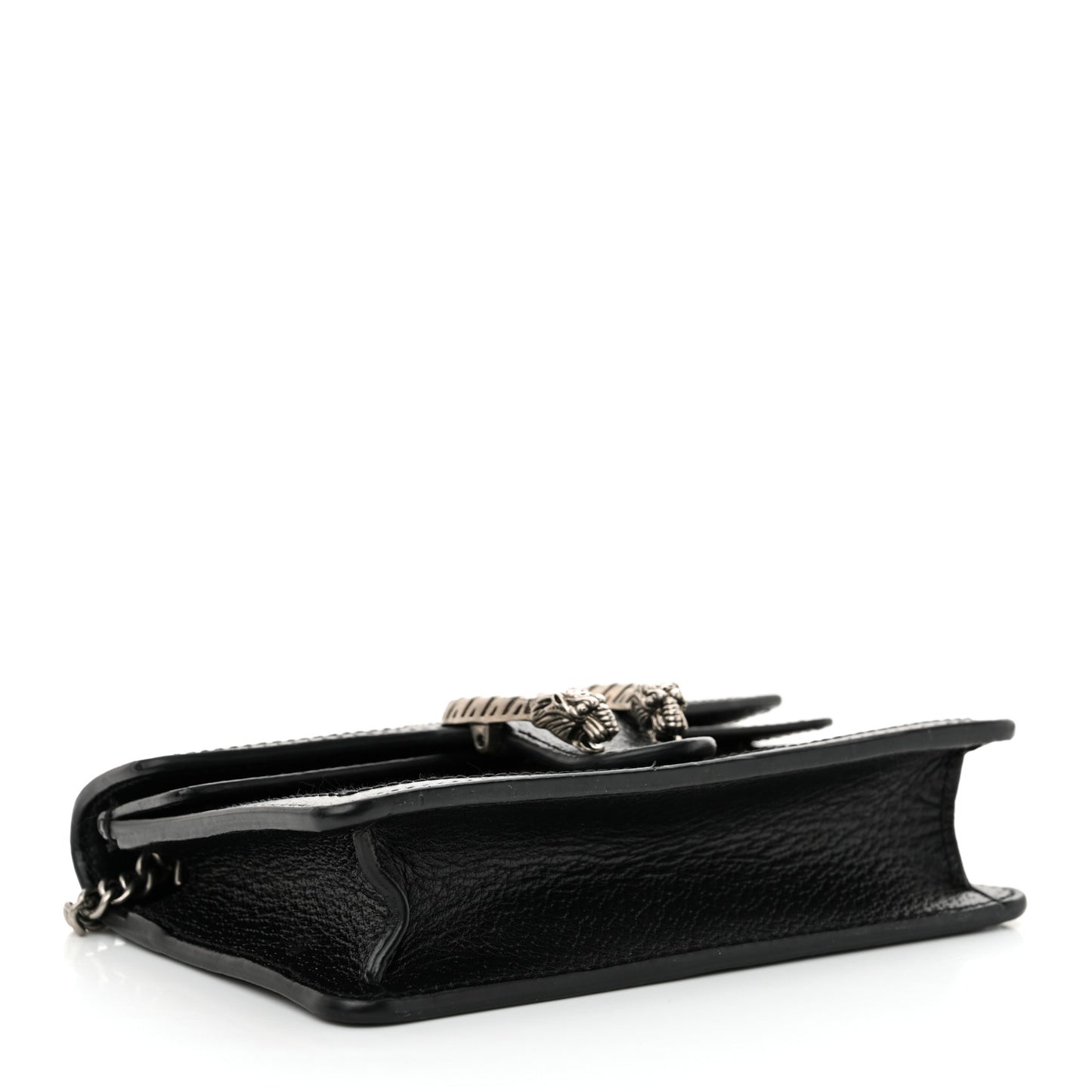 Jacquard Black Denim GG Monogram Super Mini Dionysus Shoulder Bag Black Ivory