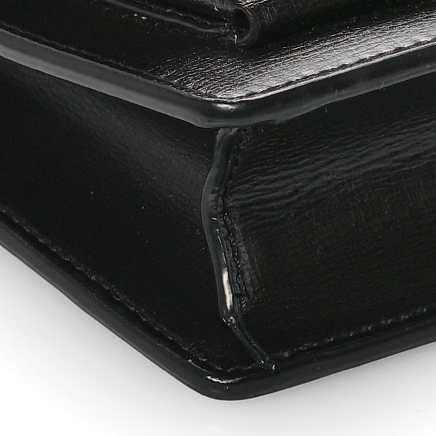 Calfskin Monogram Sunset Chain Wallet Black