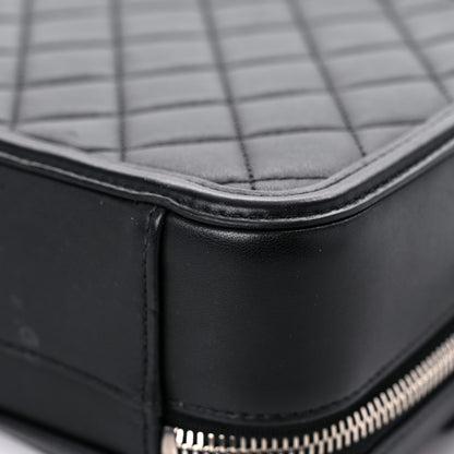 Chanel Lambskin Quilted Medium CC Filigree Vanity Case Black 11 of 22