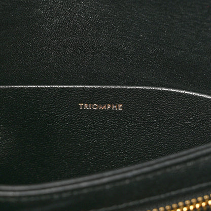 Celine Shiny Calfskin Teen Triomphe Black 7 of 11