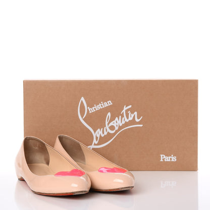 Christian Louboutin Patent Doracora Flats 39.5 Ballerina Shocking Pink 9 of 9