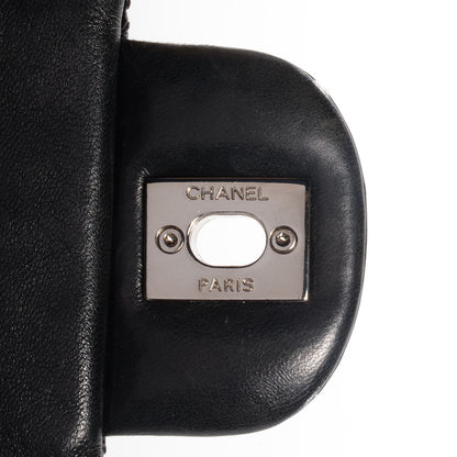 Chanel Patent Upside Down Flap Bag Black 8 of 8