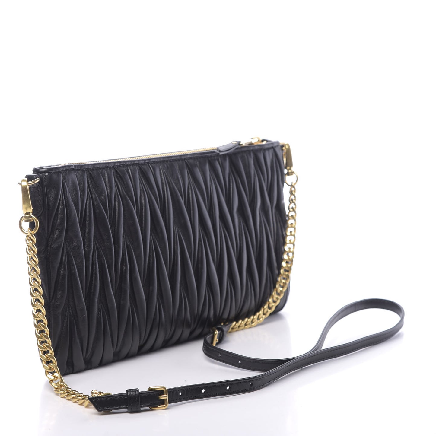 Nappa Matelasse Crossbody Black