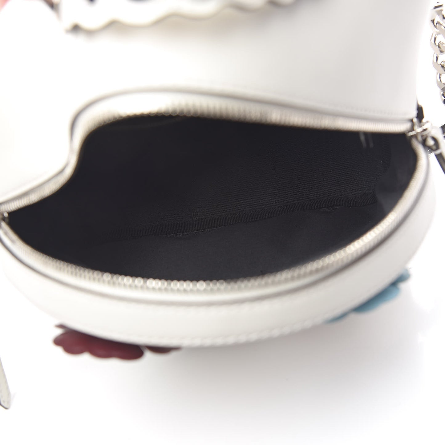 Vitello Century Nappa Flowerland Studded Mini Backpack White Ice Multicolor