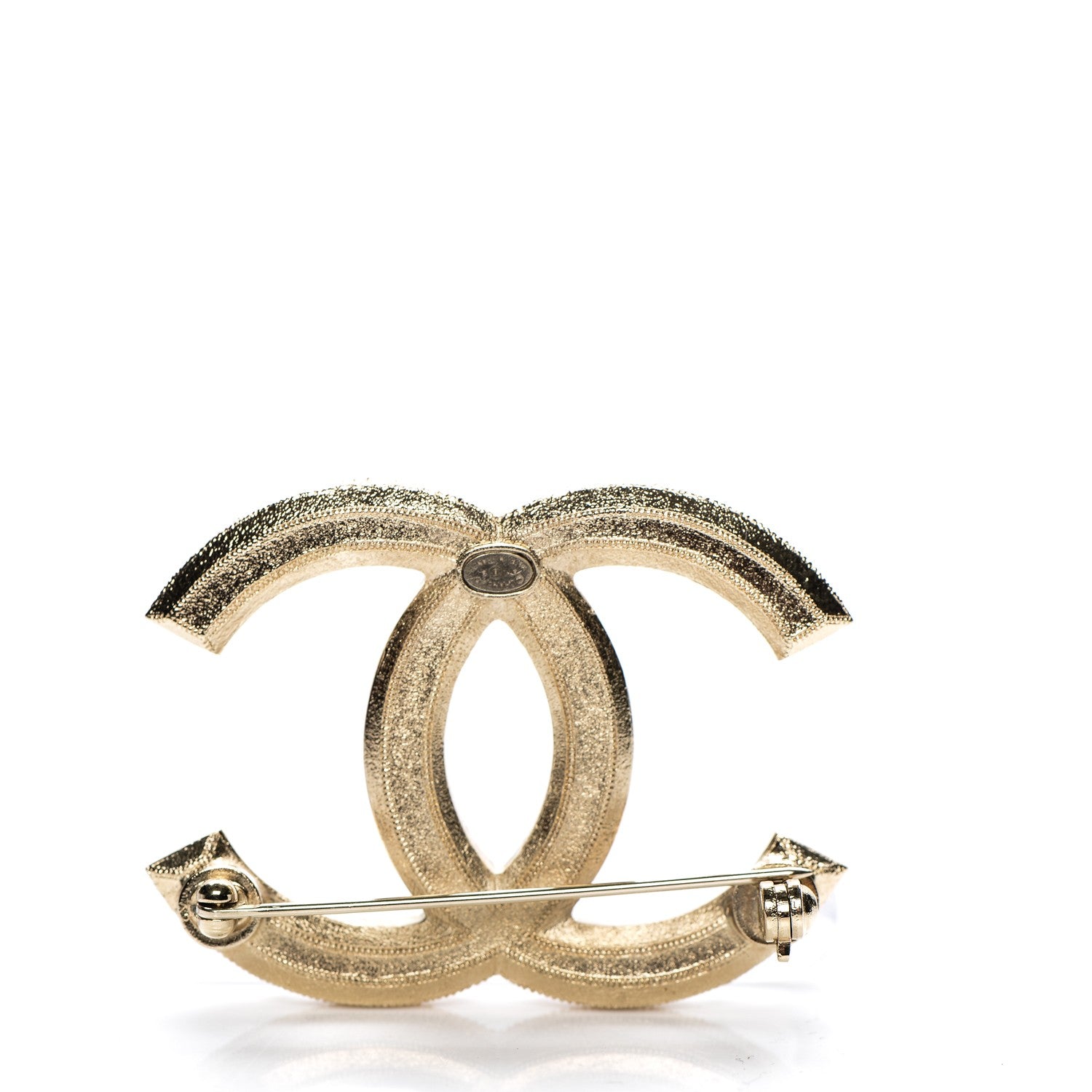 Chanel Pearl CC Brooch Pin Gold 4 of 6