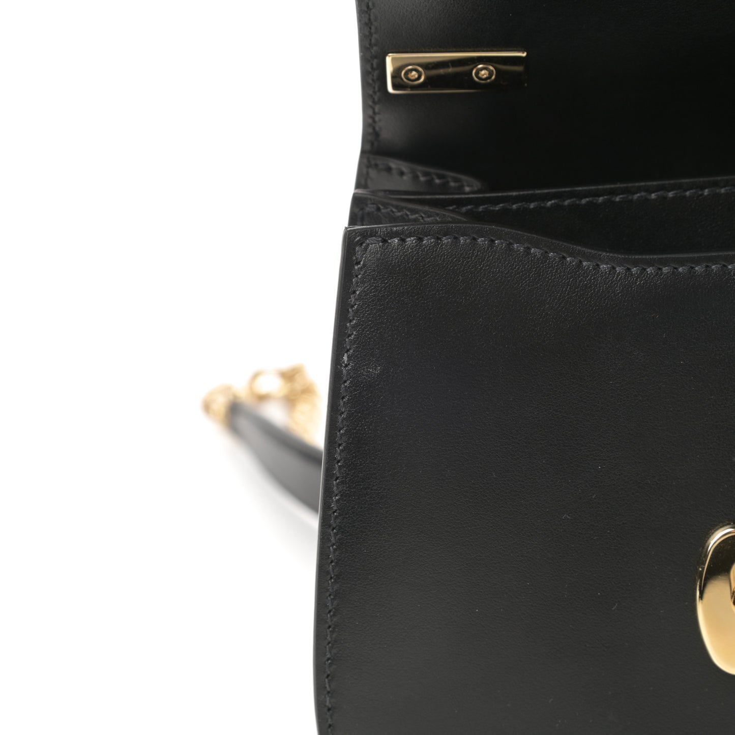 City Calfskin Sidonie Small Chain Crossbody Bag Black