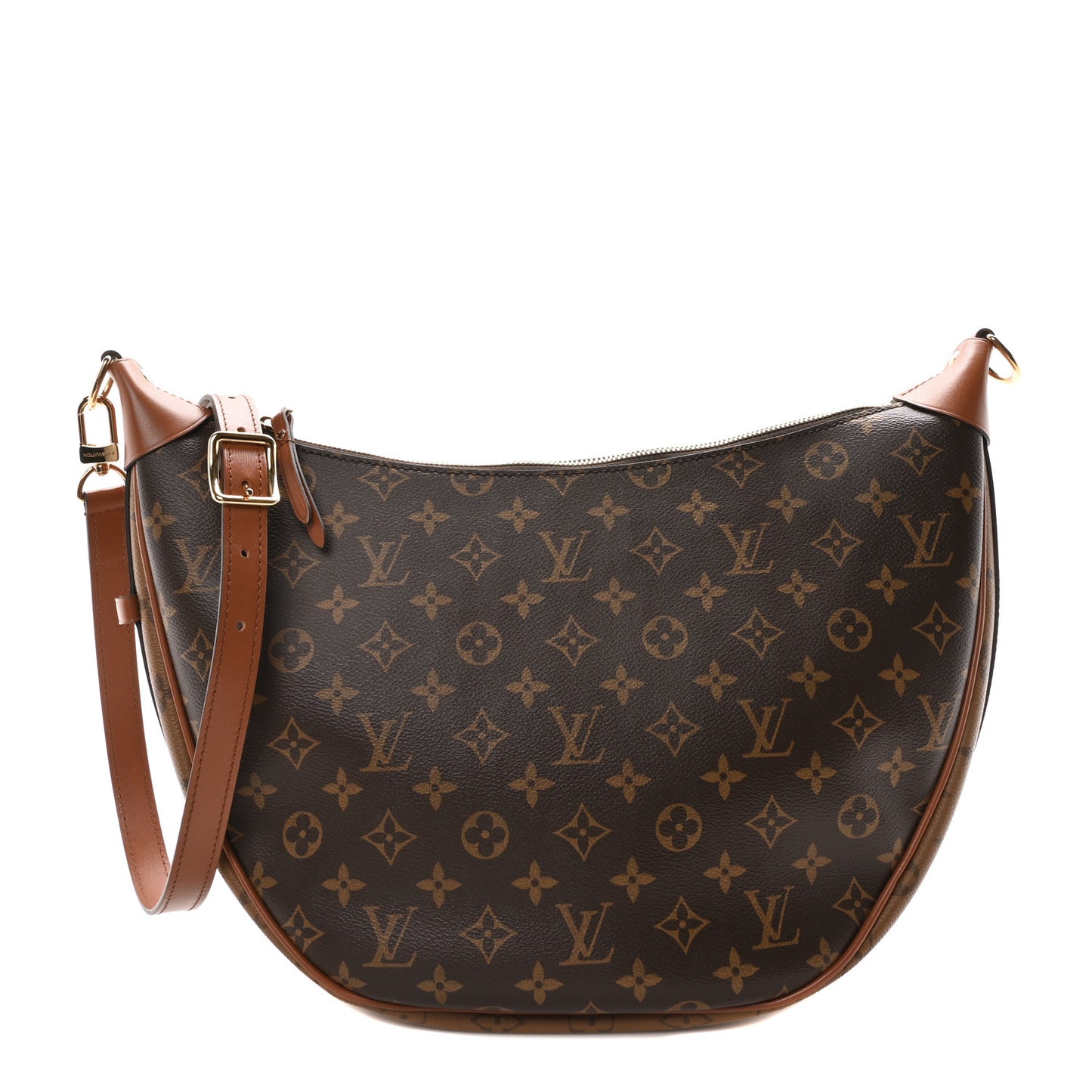 Reverse Monogram Loop Hobo