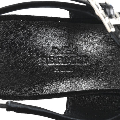 Hermes Velvet Jackie 90 Pumps 36 Black 8 of 10