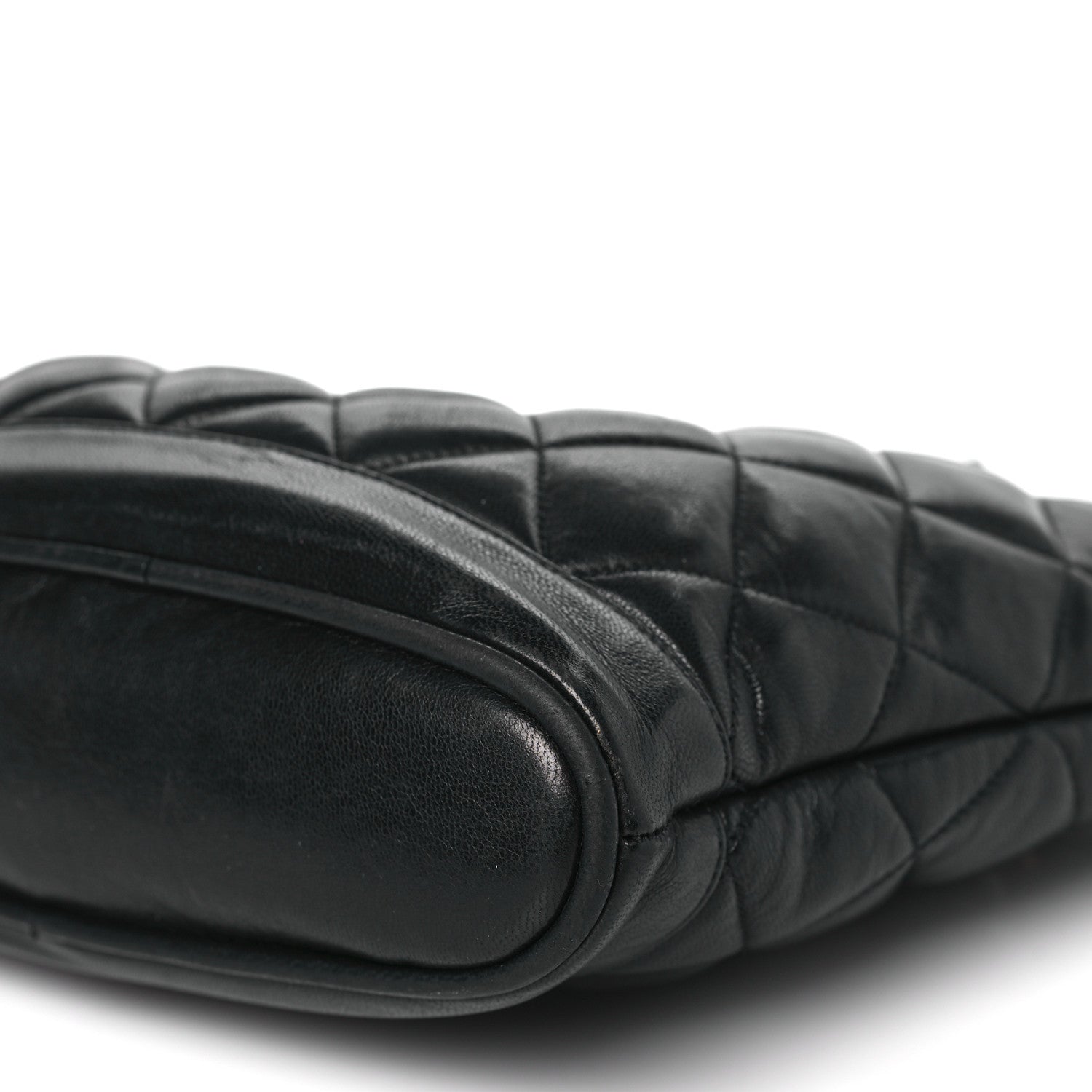 Chanel Lambskin Quilted Shopper Tote Black 9 of 9